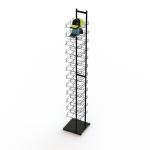 12 Tiers Floor Standing Hat Rack Metal Wire Baseball Cap Display Rack