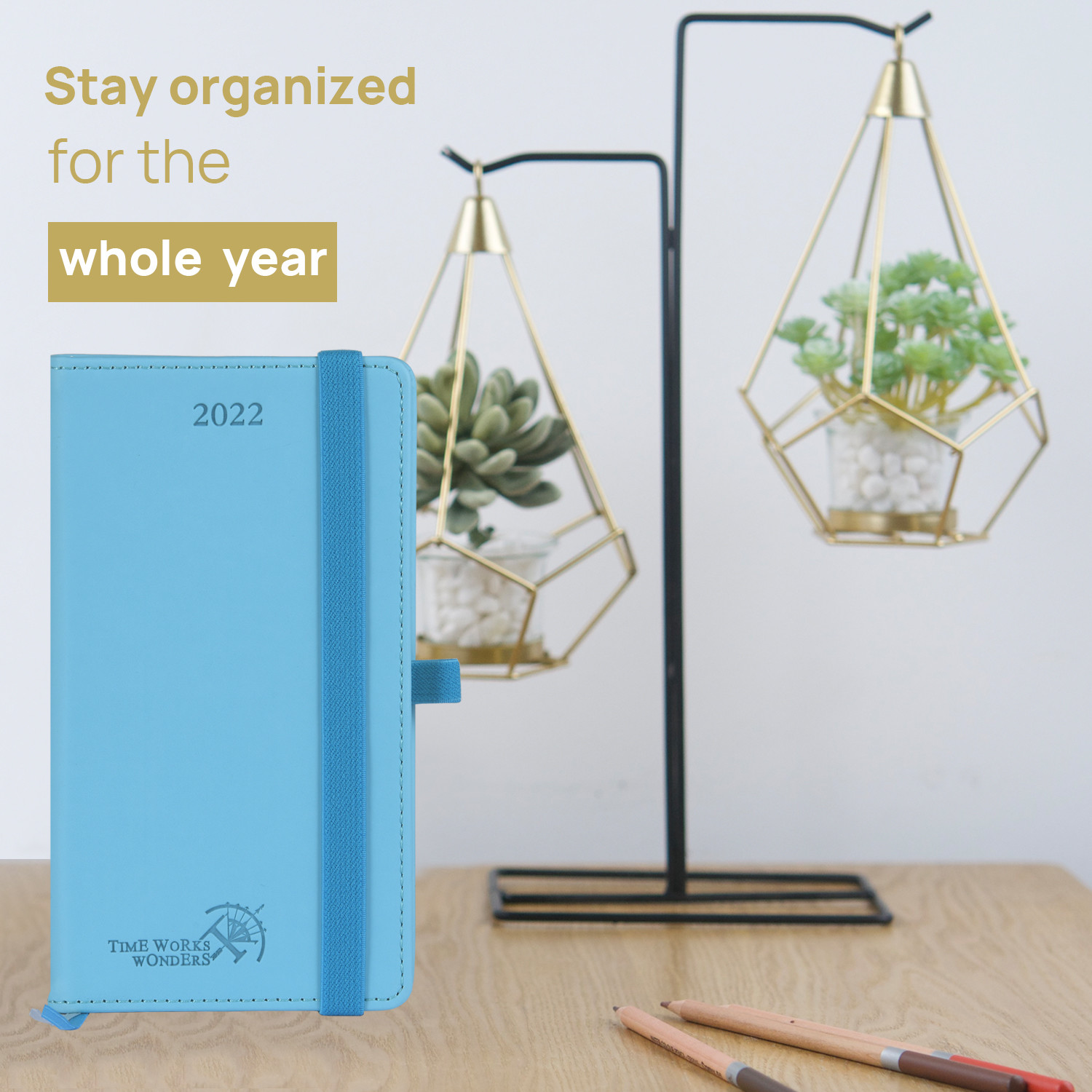 Blue Spiral Pocket Size Weekly Planner 2023 2023 With Card Slot