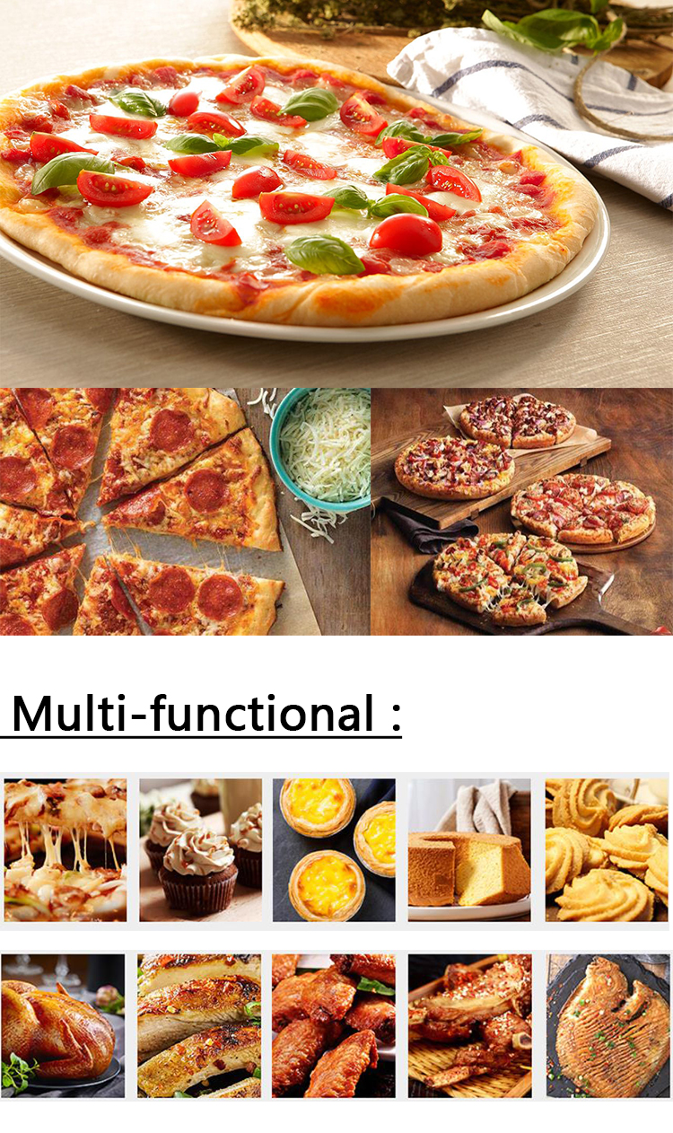 Kitchen Equipment Single Deck Electric Pizza Oven with Temperature Control 220V-240V