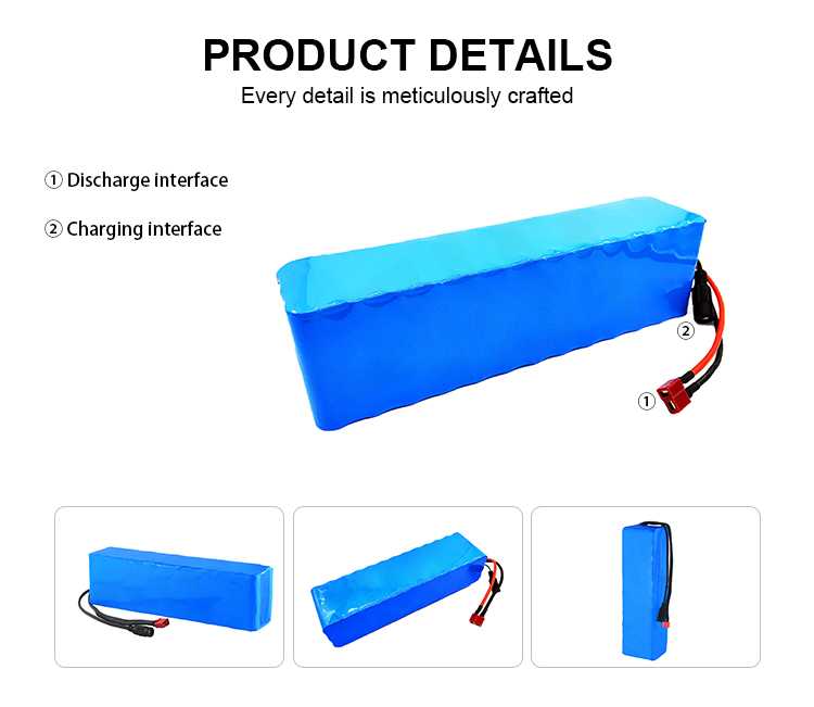 Chargeable Lithium Ion Battery Pack 48v 10ah Electric Scooter Battery Pack