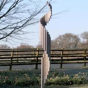 Quality Outdoor Garden Stainless Steel Pipe Abstract Rotate Metal Sculptures wholesale