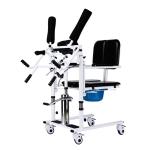 Hydraulic Transport Assist Chair Transfer Commode Wheelchair for Elderly with