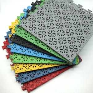 Quality 2500N Removable Indoor Sports Flooring Polypropylene Interlocking Tiles wholesale