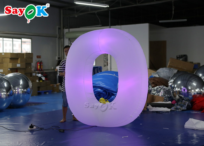 ROHS Inflatable Love Letters With 17 - Color Changed By Touch Screen Remote Control