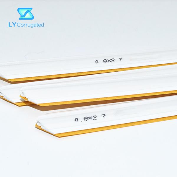 0.6*1.6mm Adhesive Strip Creasing Matrix For Pressboard Corrugated Carton Die