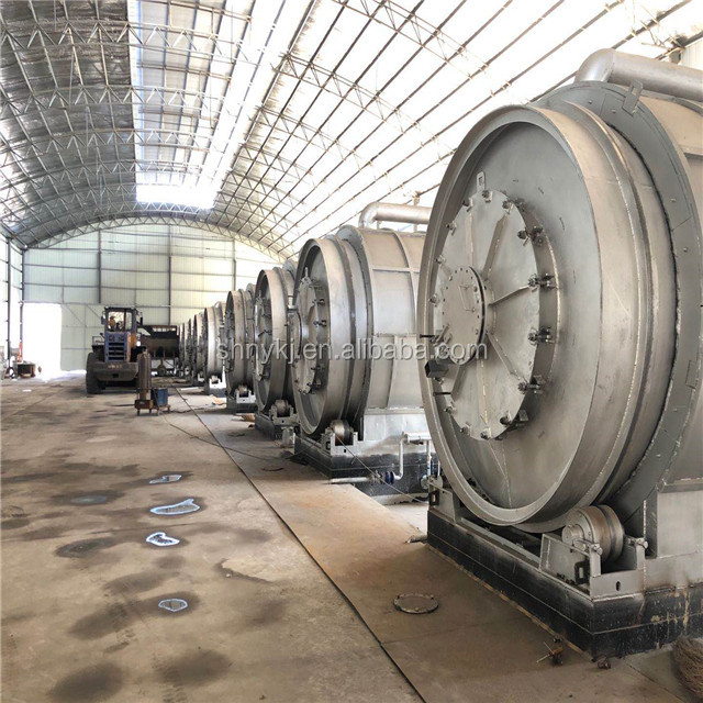 Water Cooling System Pyrolysis Oil Tire Recycling Machine with High Oil Yield
