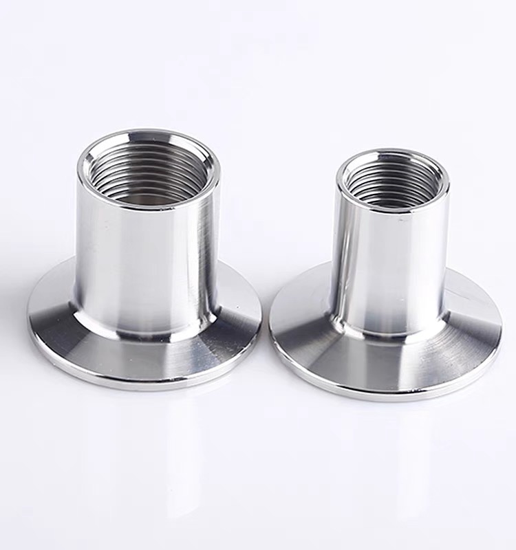 Tri Clamp Npt Bsp Pipe Fittings Male Thread Adapter/Coupling with Round Head Code SS304