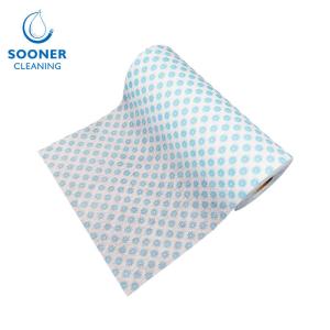 Quality Spunlace Printed Household Cleaning Wipes 30cmx60cm wholesale