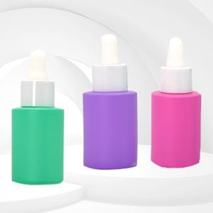 Quality 5ml 15ml 30ml Eye Dropper Bottles Flat Shoulder Glass Bottle With Pipette wholesale