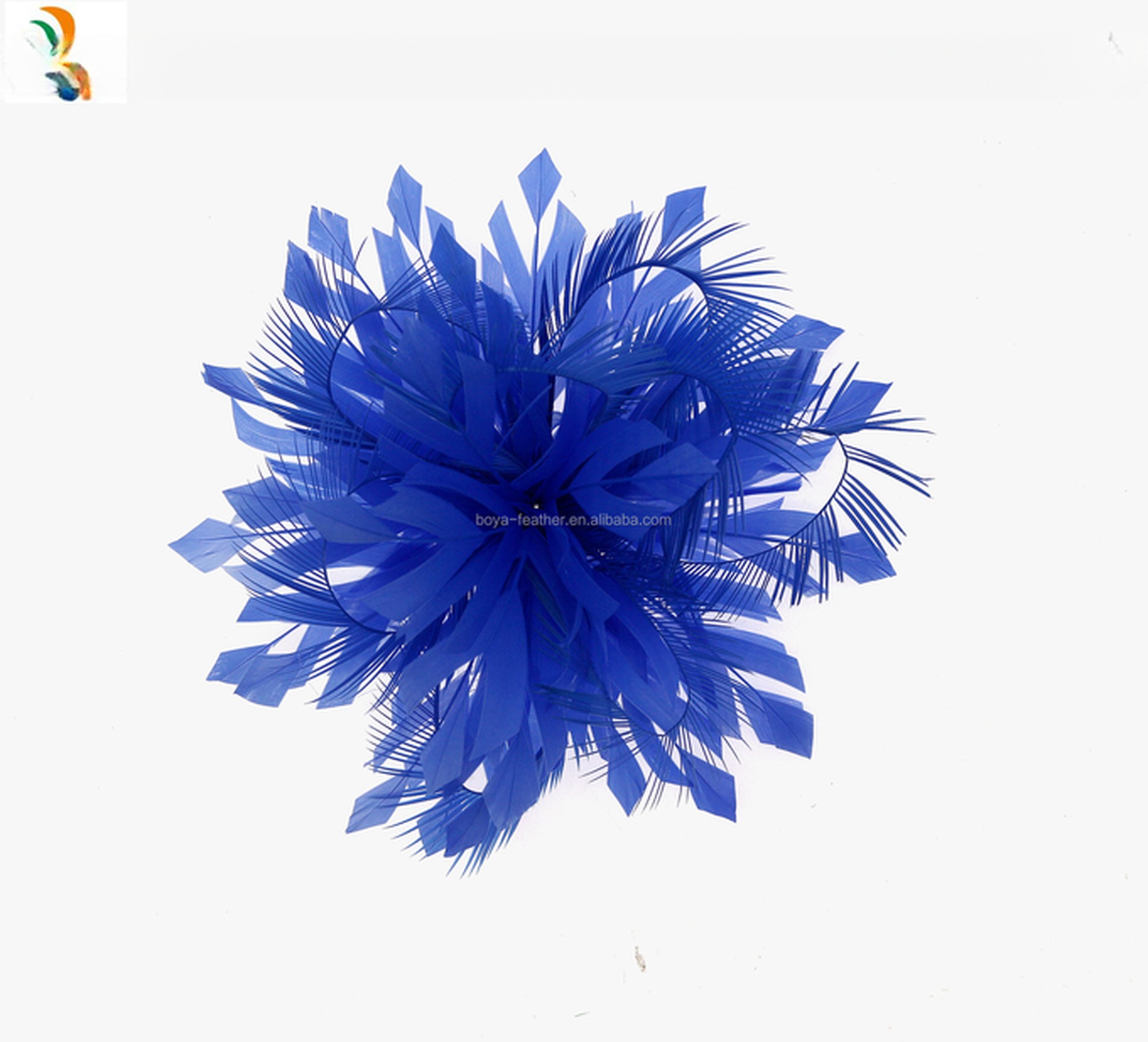 RAMADAN Occasion 15*30 CM Goose Feather Flower Mount with Wire Accessory