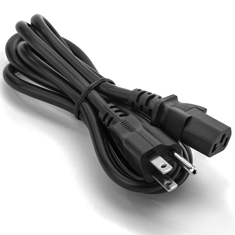Universal AC UL Power Cord 2ft Length 60227 IEC C13 Female End