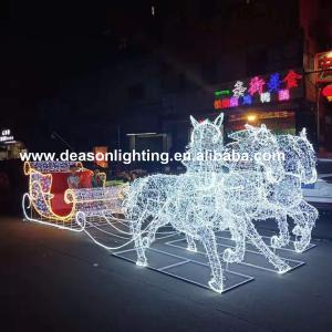 Quality christmas horse lighted carriage wholesale