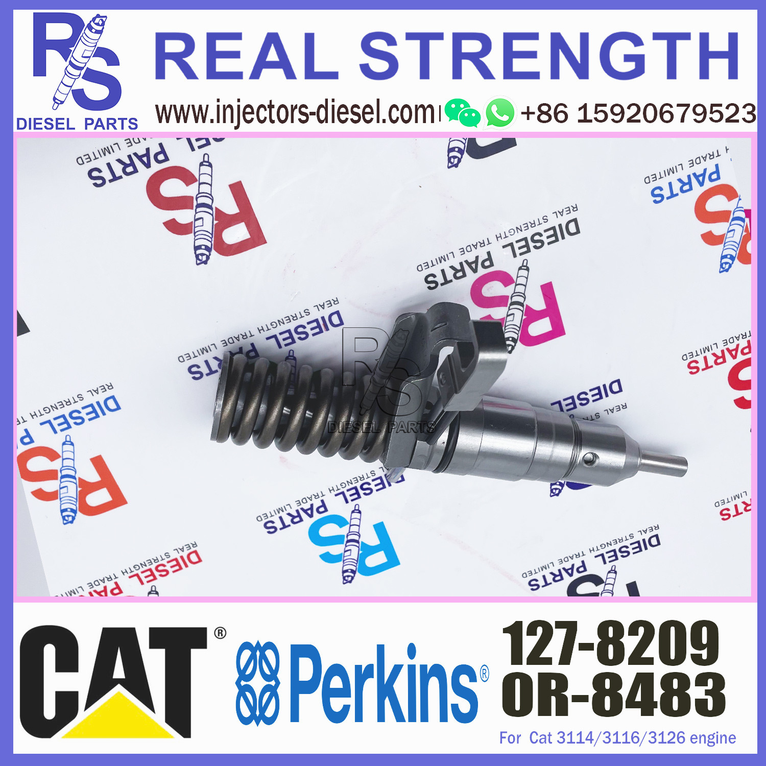 diesel fuel injector 127 8209 nozzle fuel injector 127-8209 for diesel engine 3114/3116/3126