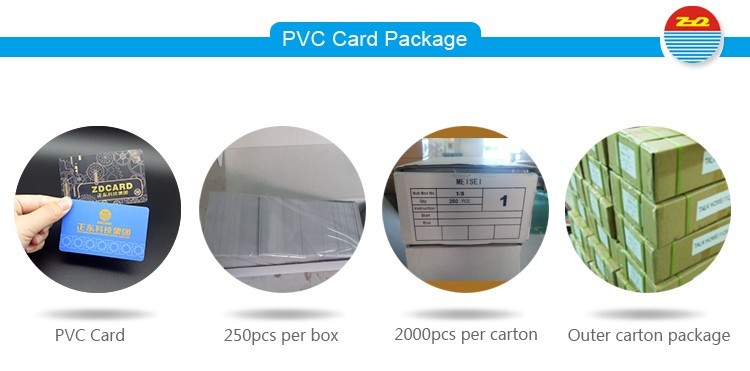 ISO 7816 CR80 Contact RFID Smart Card With SLE4442 FM4442 Chip Card