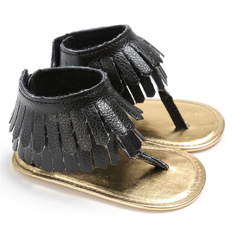 New fashion high quality infant Canvas Tassel First walker PU baby shoes for Boy and Girl