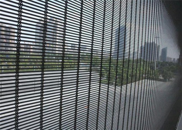 10m Woven Architectural Metal Mesh / Decorative Mesh Curtain For Construction