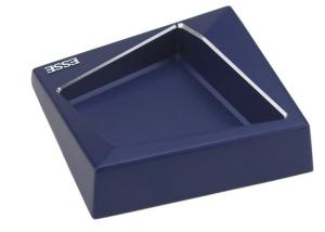 Quality Blue Die Casting Aluminum Portable Pocket Ashtray Geometry Plating wholesale