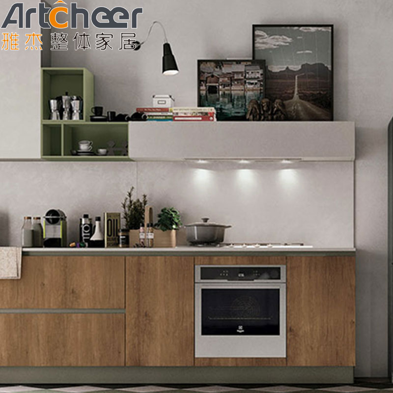 Customized Color Modern Stylish Kitchen Cabinet with Island Sink Base Configuration