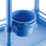 ABS Plastic One Drawer Medical Trolley Cart CE Approval