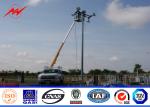 10m 5mm Wall Thickness Outdoor Square Galvanized Street Light Poles Parking Lot