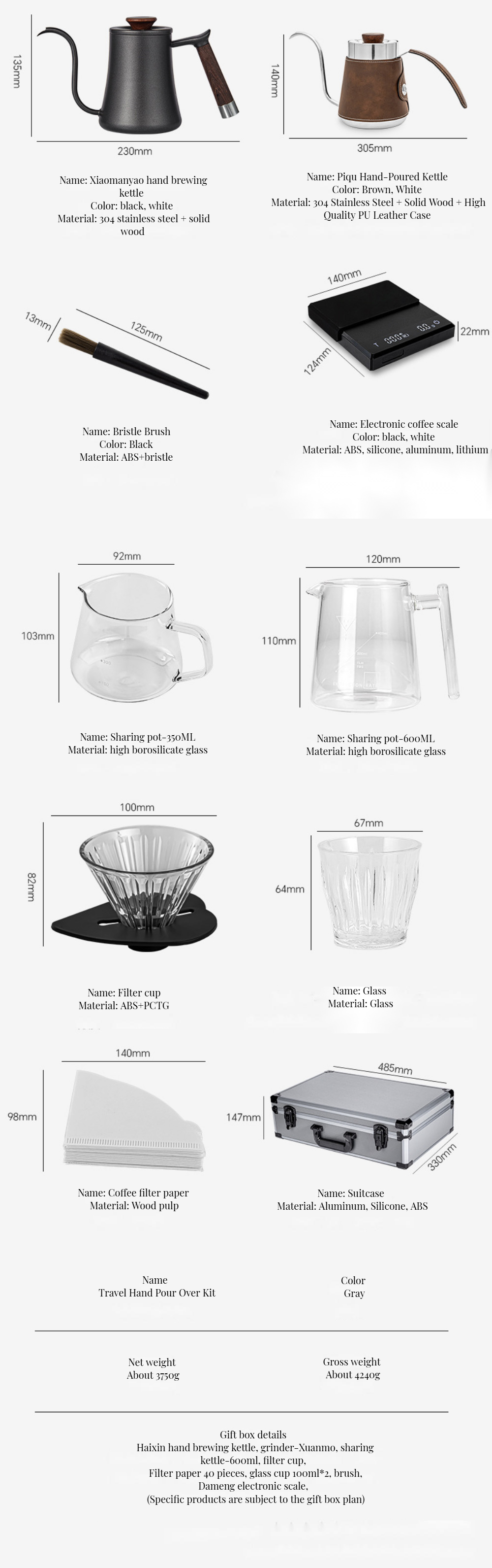 Minimalist Design Luxury Ceramic Coffee Gift Box Set for Home Hotel Restaurant Office