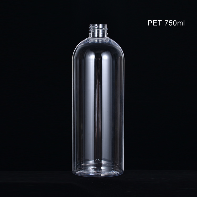 Transparent PET Clear Shampoo Pump Bottles 750ml 25oz Customization Logo