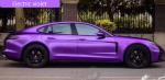 Bubble Free Electric Violet Car Wrap Film Self Healing Swipeable