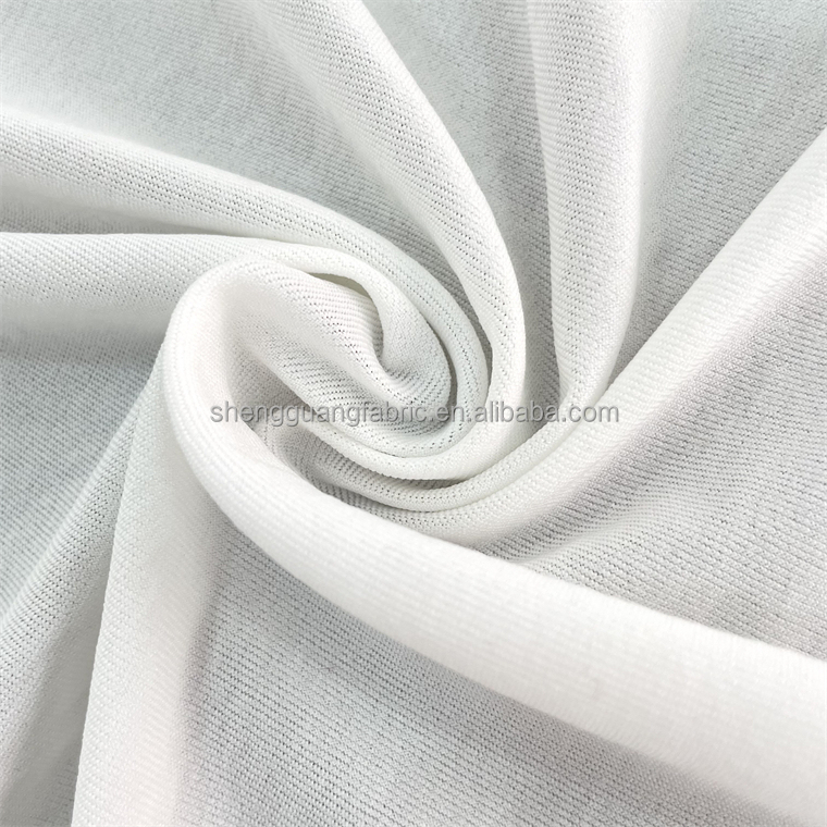 Unbleached Grey Fabric 4 way stretch Polyester Fabric at with Sample Frees Style