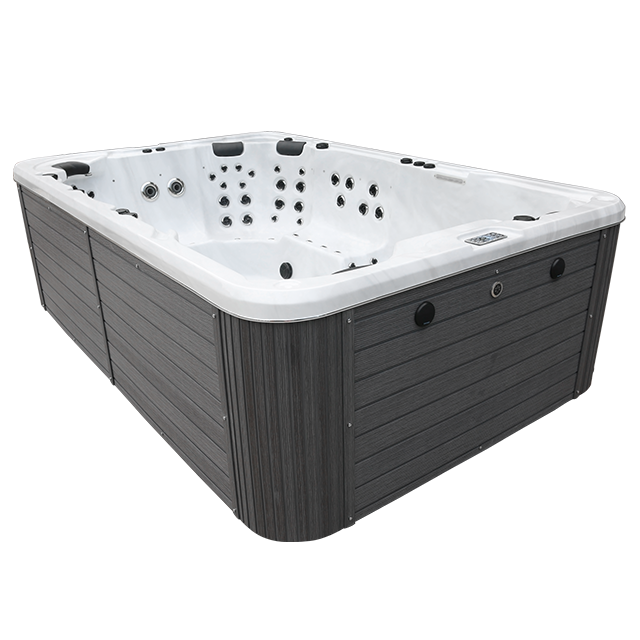 8 10 Persons Acrylic Outdoor Whirlpool Swim Pool Endless Swimming Pool