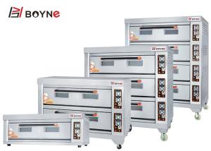 Quality Stainless Steel Deck Oven Four Deck Twelve Tray Large Capacity wholesale