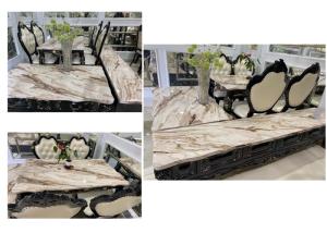 Quality Faux Marble Surface Solid Oak Tv Stand , High Hardness Natural Wood Tv Cabinet wholesale