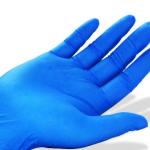 Food Processing Disposable Nitrile Examination Gloves Bacterial Penetration