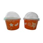 7 Oz Paper Ice Cream Cup Wood Pulp Food Grade PE Coated Paper Cup
