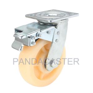 Quality Super Heavy Duty Casters 6 Inch Nylon Wheels With Total Brake Device wholesale