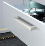 Modern 192mm Simple Brushed Aluminium Chrome Silver Furniture Handle