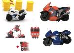 DIY Free Assembly Motocycle Hot Wheels Starter Track Set 360° Spinning 23 Pcs