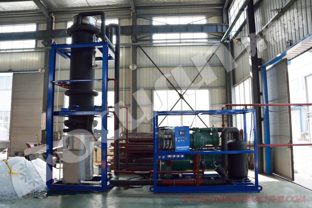 2800*2200*2000mm Pure Tube Ice Maker For 30 Ton Ice Production
