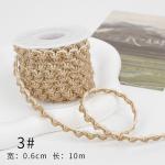 Christmas Brown Burlap Ribbon 5mm-45mm Wired Burlap Ribbon