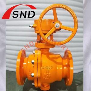 Quality WCB Material Turbine Driven Ball Valve for Natural Gas Pipe Coating PN16 DN150 wholesale