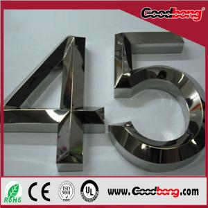 Quality Professional custom manufacture 3D backlit high quality huge size vacuum metal letter whol wholesale