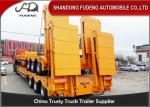 Heavy hydraulic low bed semi truck trailer low loader 80 ton capacity