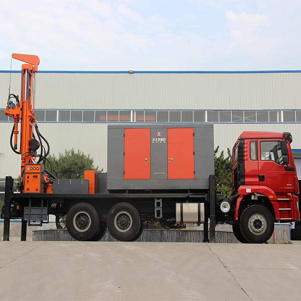 Hydraulic 350m Well Drilling Machine Mounted Drilling Truck Price Diesel Water