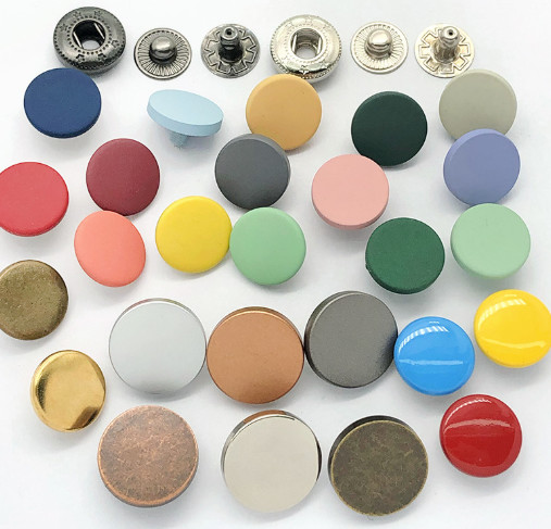 top grade 2023 zinc alloy round square gold plated button metal snap button sample free