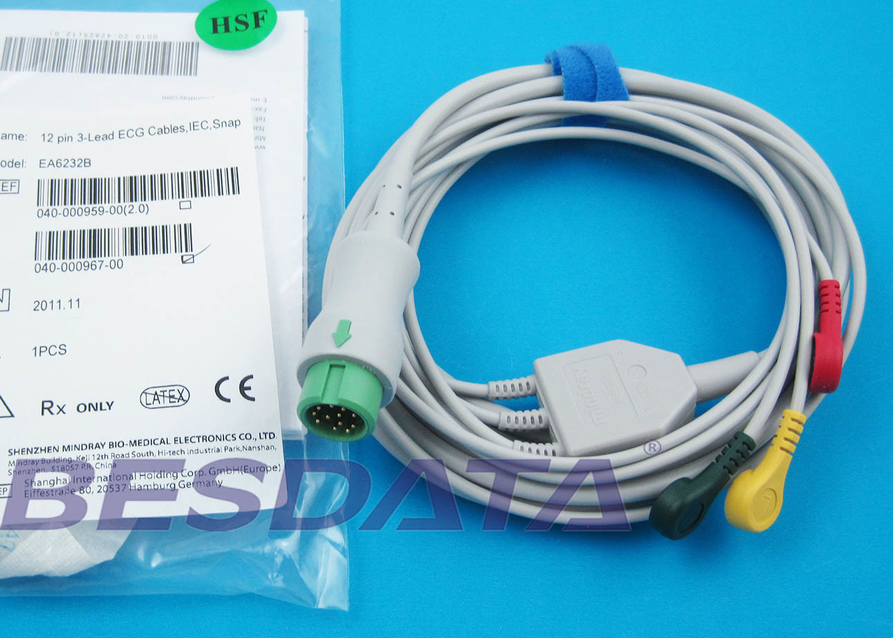 T5 / T8 ECG Cables And Leadwires Compatible Mindray Patient BeneView