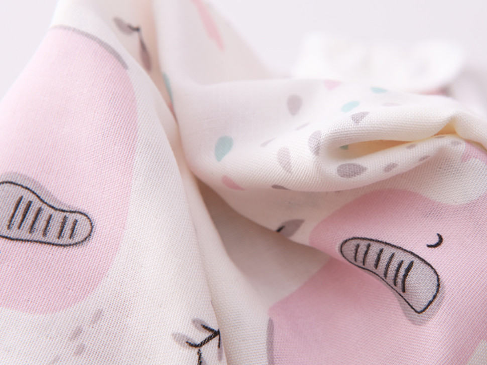 Animal Print Double Gauze Muslin Fabric By The Yard 110GSM Muslin Gauze Blanket