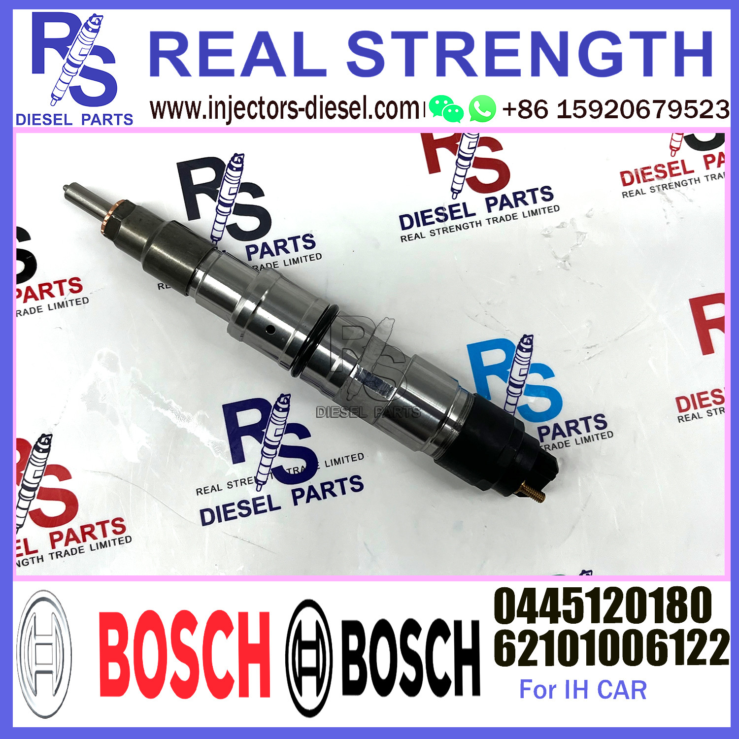 Diesel Common Rail Injector Assembly 0445120180 62101006122 for NAVISTAR IH