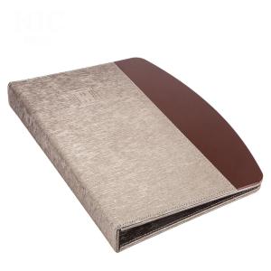 Quality bespoken brown guest compedium folder factory for hotel guest supply wholesale