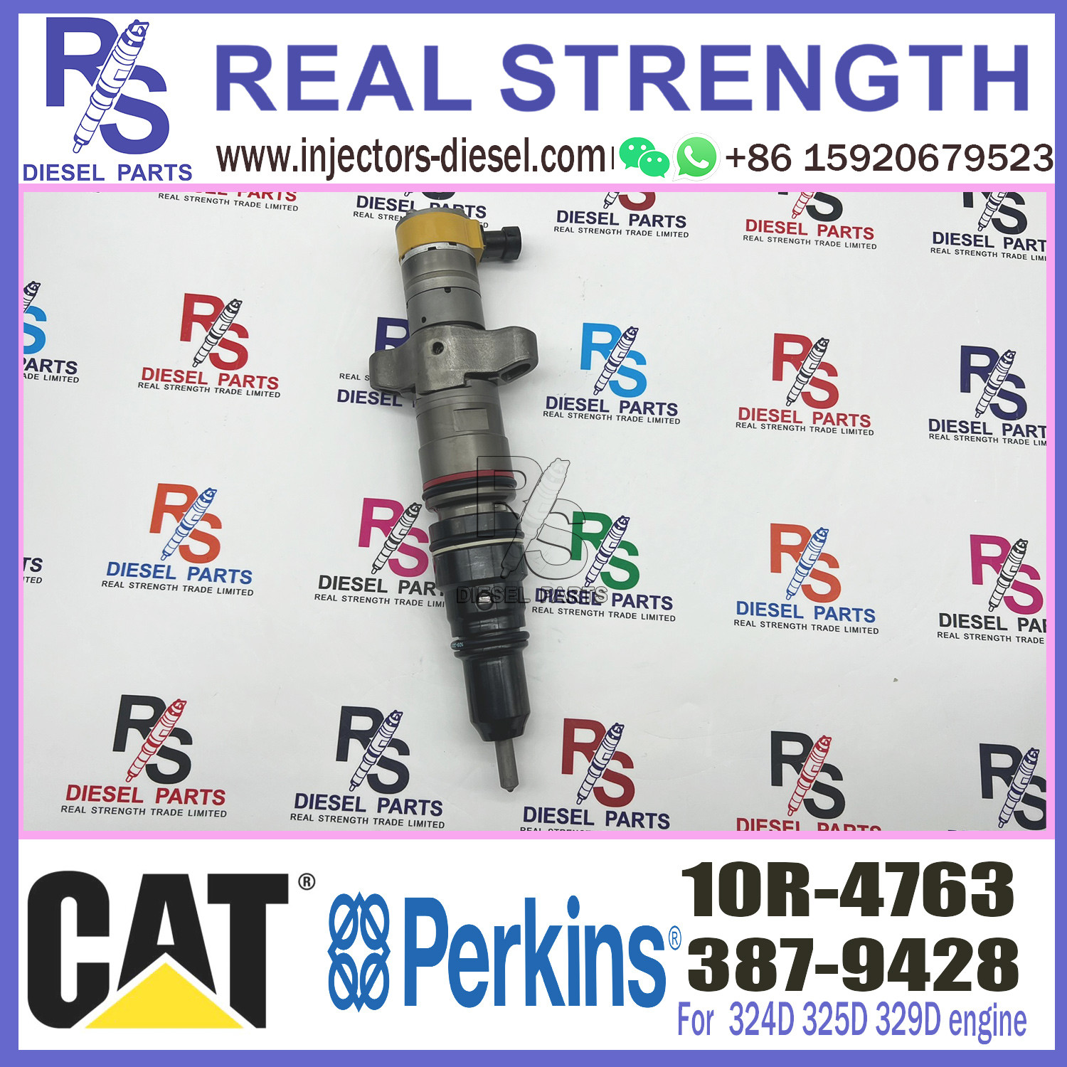 Huida C7 fuel injector 387-9428 10R-4763 with genuine packing