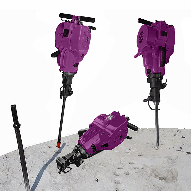 Gasoline Rock Drill Machine Concrete Breaker Hammer Portable Rock Drilling Machine