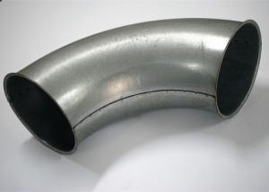 Quality Galvanized Steel Elbow Dust Collection Fittings , Sliver Dust Extraction Ducting wholesale